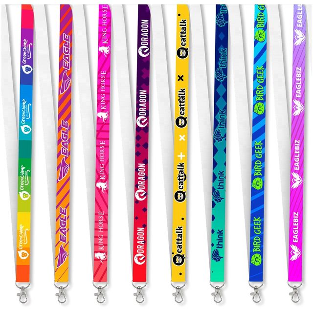 Example sublimated lanyard